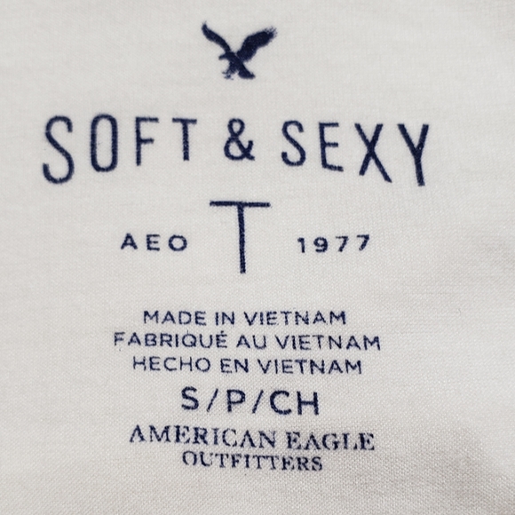 American Eagle Soft & Sexy Sleeveless with Lace Tank Top Size Small - Picture 5 of 9